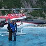 Courtesy: Sanjiv Mecwan from Seattle<br />An Amazing Experience in Alaska. We land on Noris glacier. Look at the blue ice. This picture taken by Rhythm ( Sanjiv and Pragna's Daughter ) 